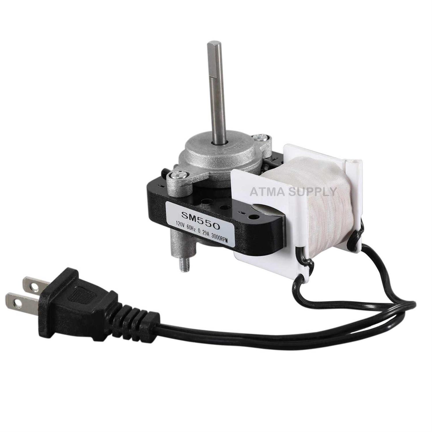 ATMA SUPPLY Universal Bathroom Vent Fan Motor Replacement Electric Motors Kit SM550 Compatible with Nutone Broan 50 CFM120V Replace C01575 65100 EM550 Em750 - Image 5