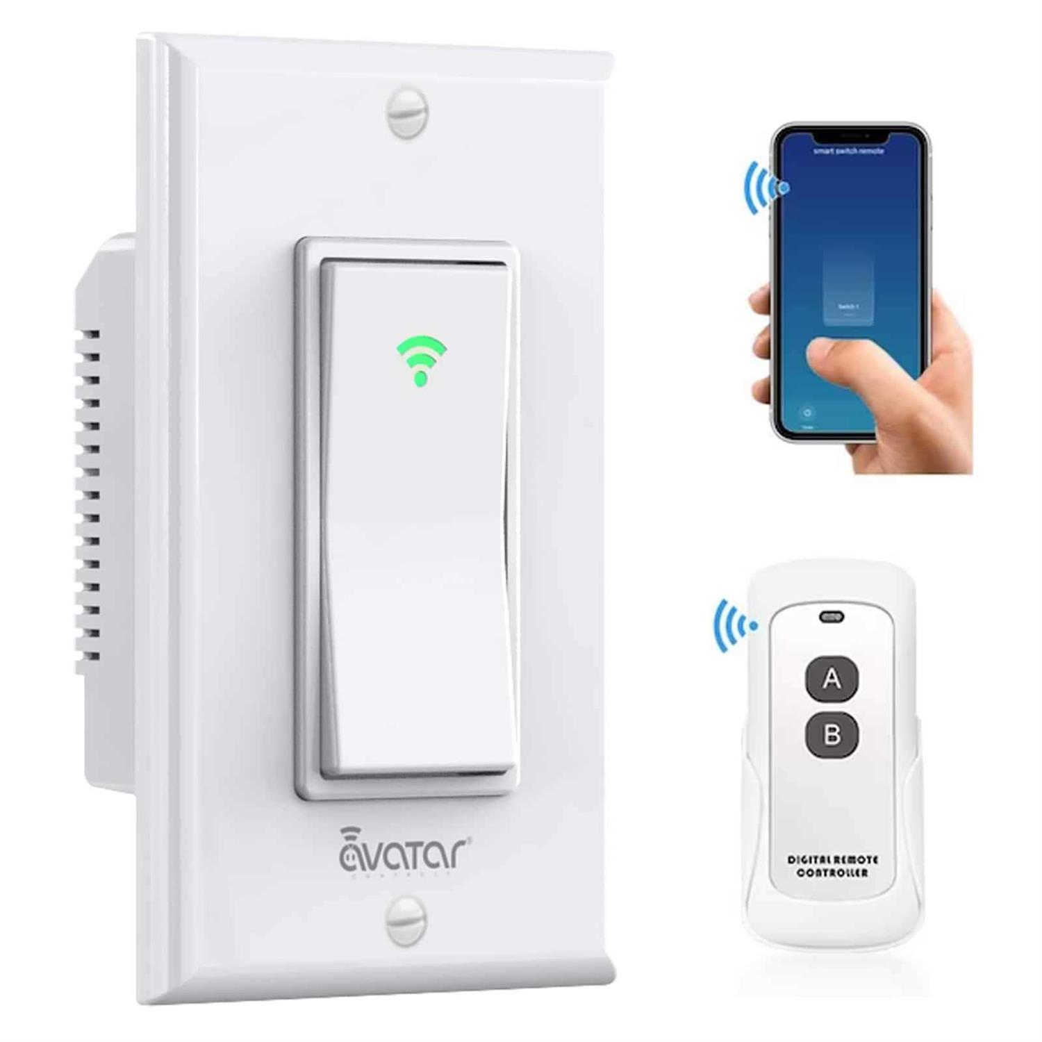 Avatar Controls Smart Single-Pole Rocker Switch with Wi-Fi Control and Bluetooth Remote - Image 5
