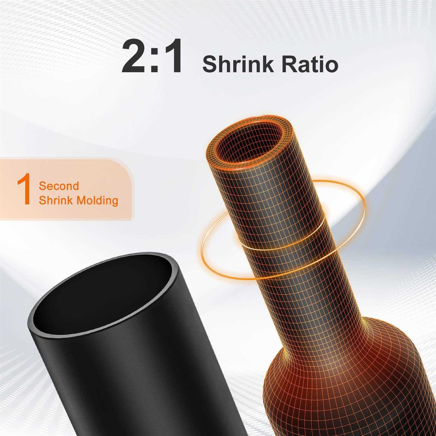 560pcs Heat Shrink Tubing 2:1 Eventronic Electrical Wire Cable Wrap Assortment Electric Insulation Heat Shrink Tube Kit with Box - Image 5