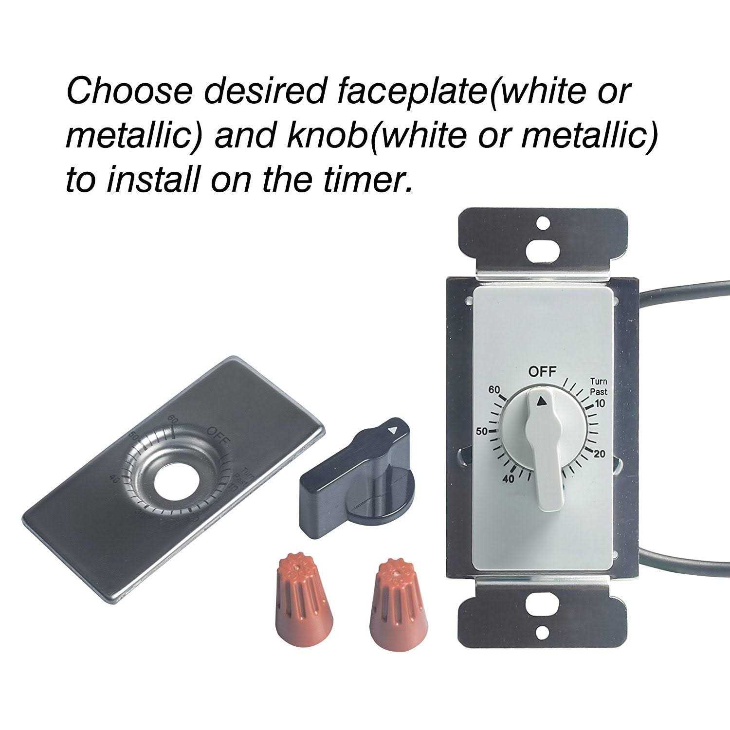 BN-LINK Heavy Duty 60-Minute in-Wall Spring Loaded Countdown Timer - Image 4