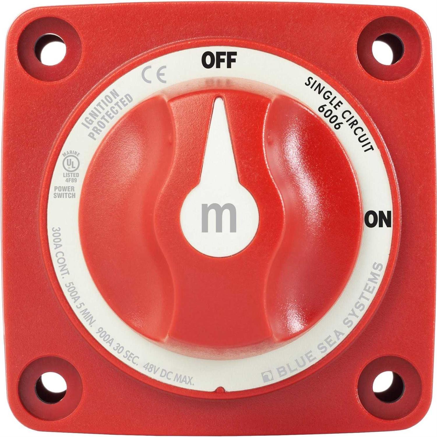 Blue Sea m-Series Mini Battery Switch On/Off 6006 - Image 3