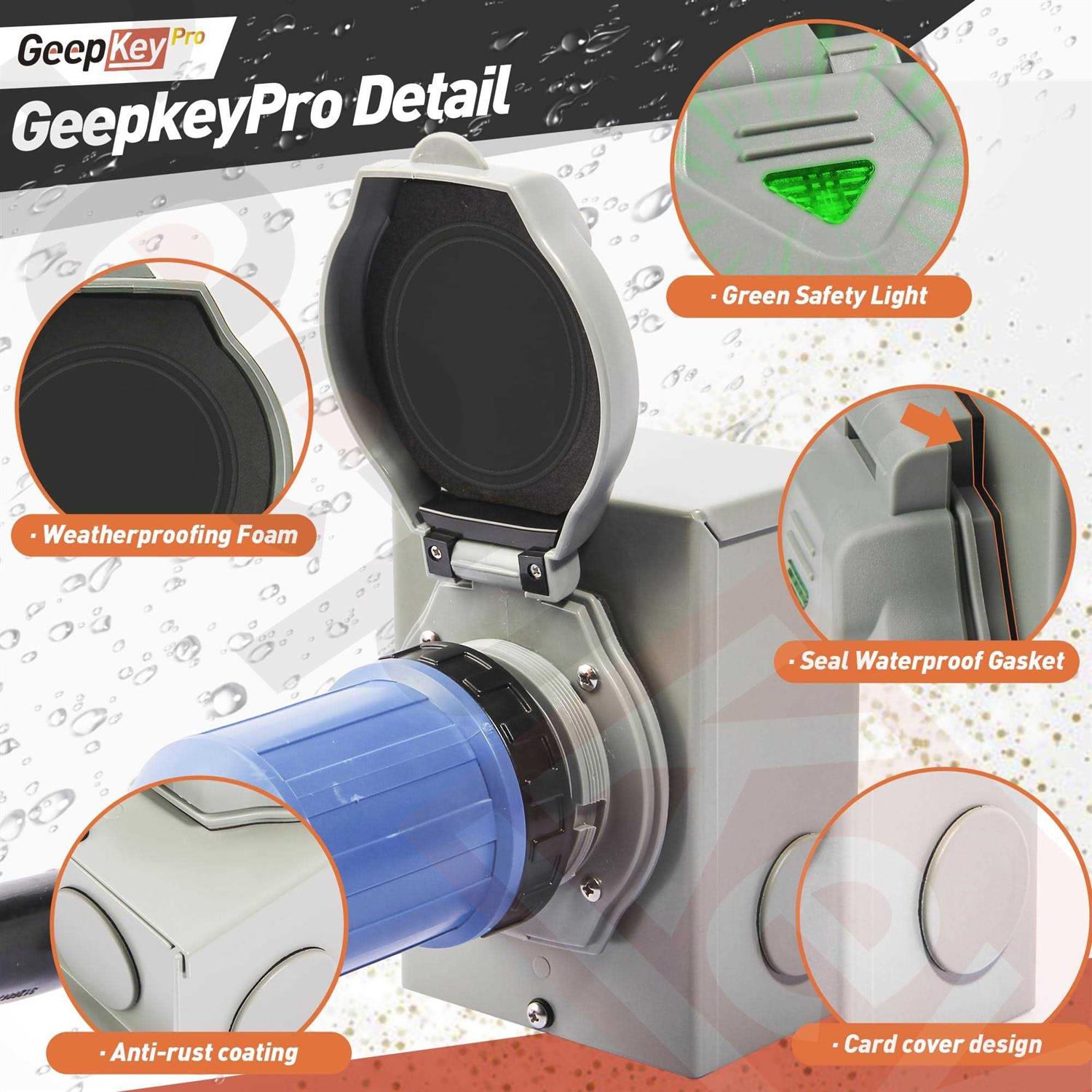 50 Amp Generator Cord and Power Inlet Box - Image 3