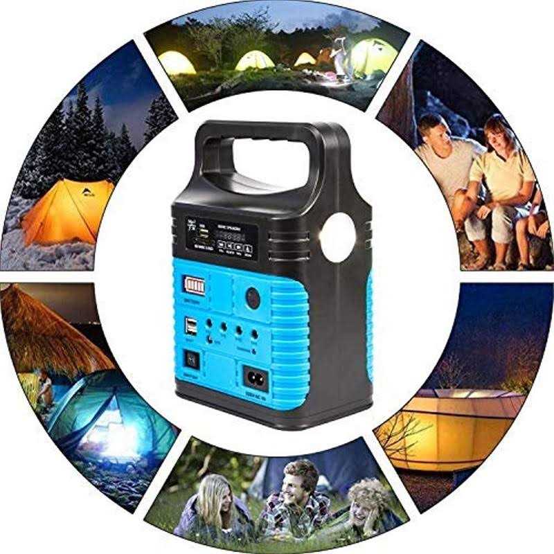 UPEOR Solar Generator Portable Power Station 8000mAh Solar Power Generator with Solar Panel,MP3&FM Radio,Bluetooth,3 Sets LED Li - Image 3