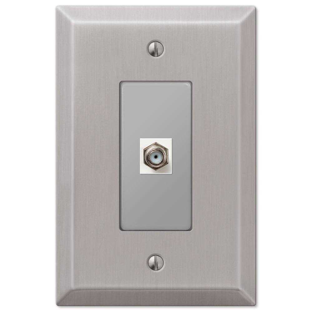 Amerelle Oversized Brushed Nickel Steel Rocker Wallplate 463R - Image 5