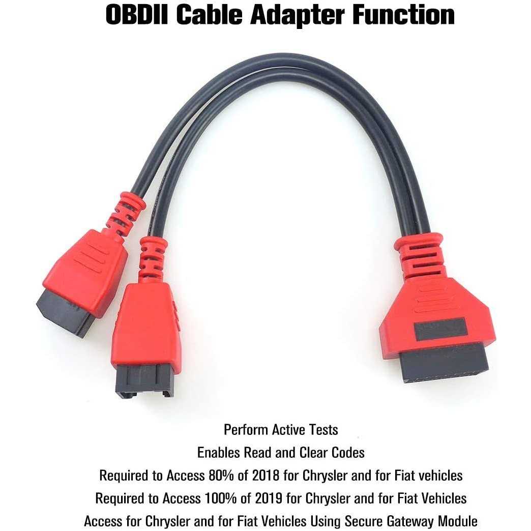 TIKSCIENCE Cable Adaptor Fits for Chrysler 12+8 Programming Cable Connector for Autel Ds808 Maxisys Ms905 906 908 Pro Elite Autel - Image 4