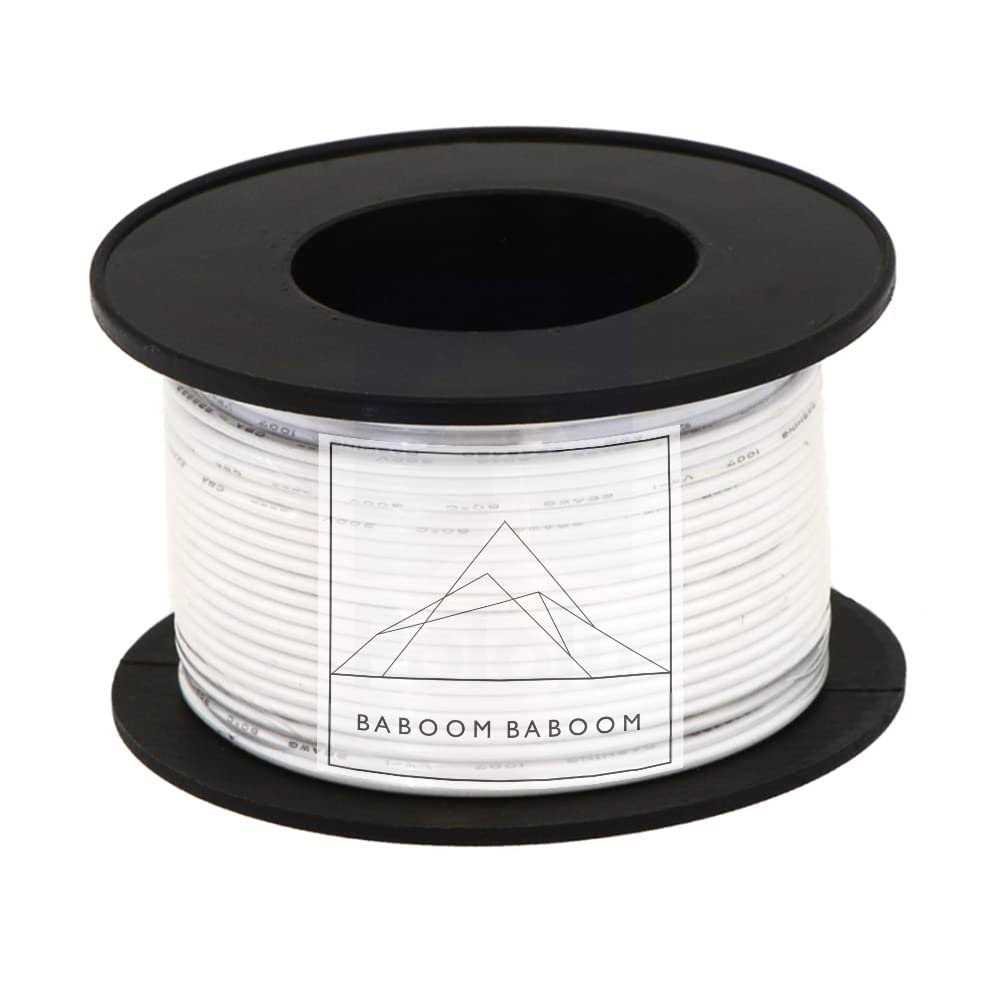 BABOOM BABOOM Gauge Wire Combo 6 Pack 12v 100'ft per Roll Gauge auto Wire copper clad aluminium low voltage Gauge Wire - Image 3