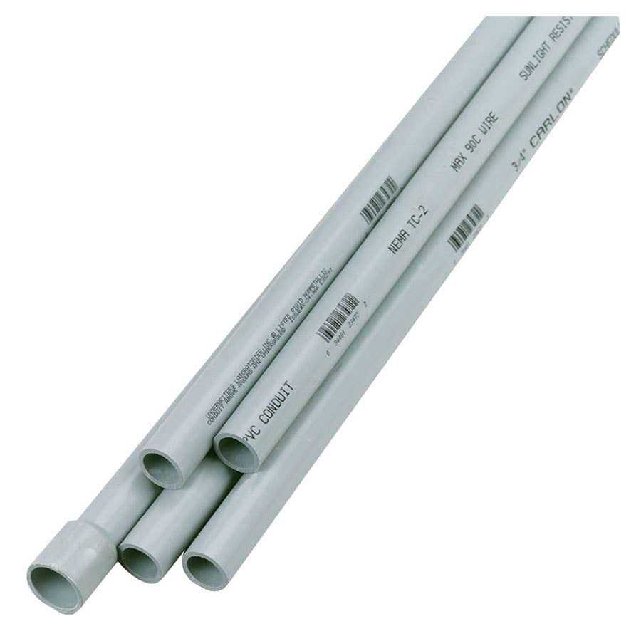 Cantex 3/4 in x 10 ft PVC Schedule 40 Conduit A52AG12 Hardware&Tools