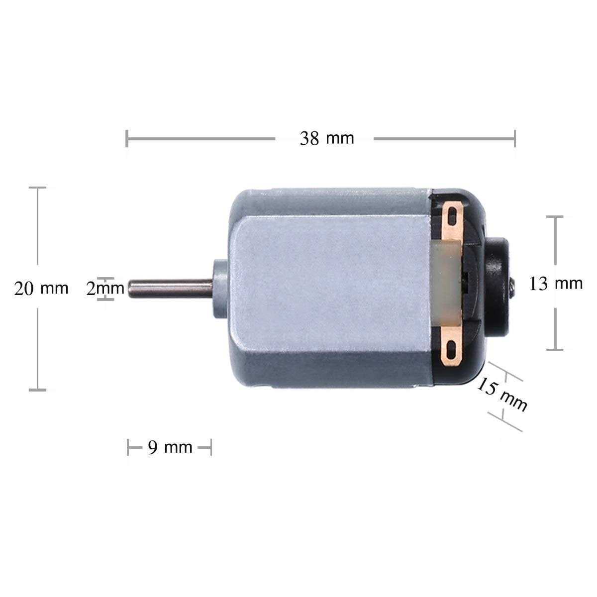 Topoox 6 Pack DC 1.5-3v 15000rpm Mini Electric Motor for DIY Toys - Image 3