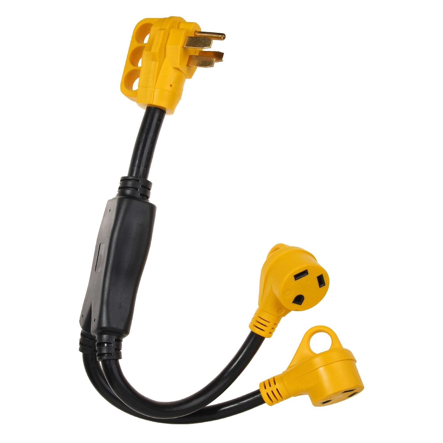 RV Power Adapter Cord-50A Male to 30A Female 2.5 Feet with Handle