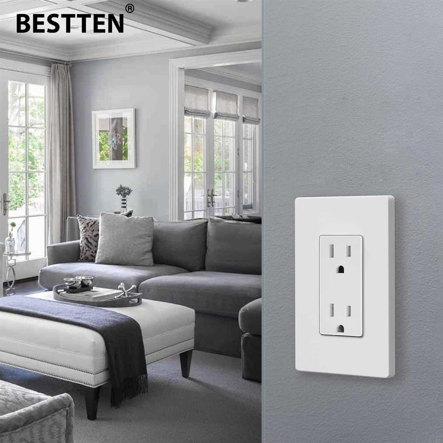 Bestten 15 amp Decor Receptacle Outlet - Image 5