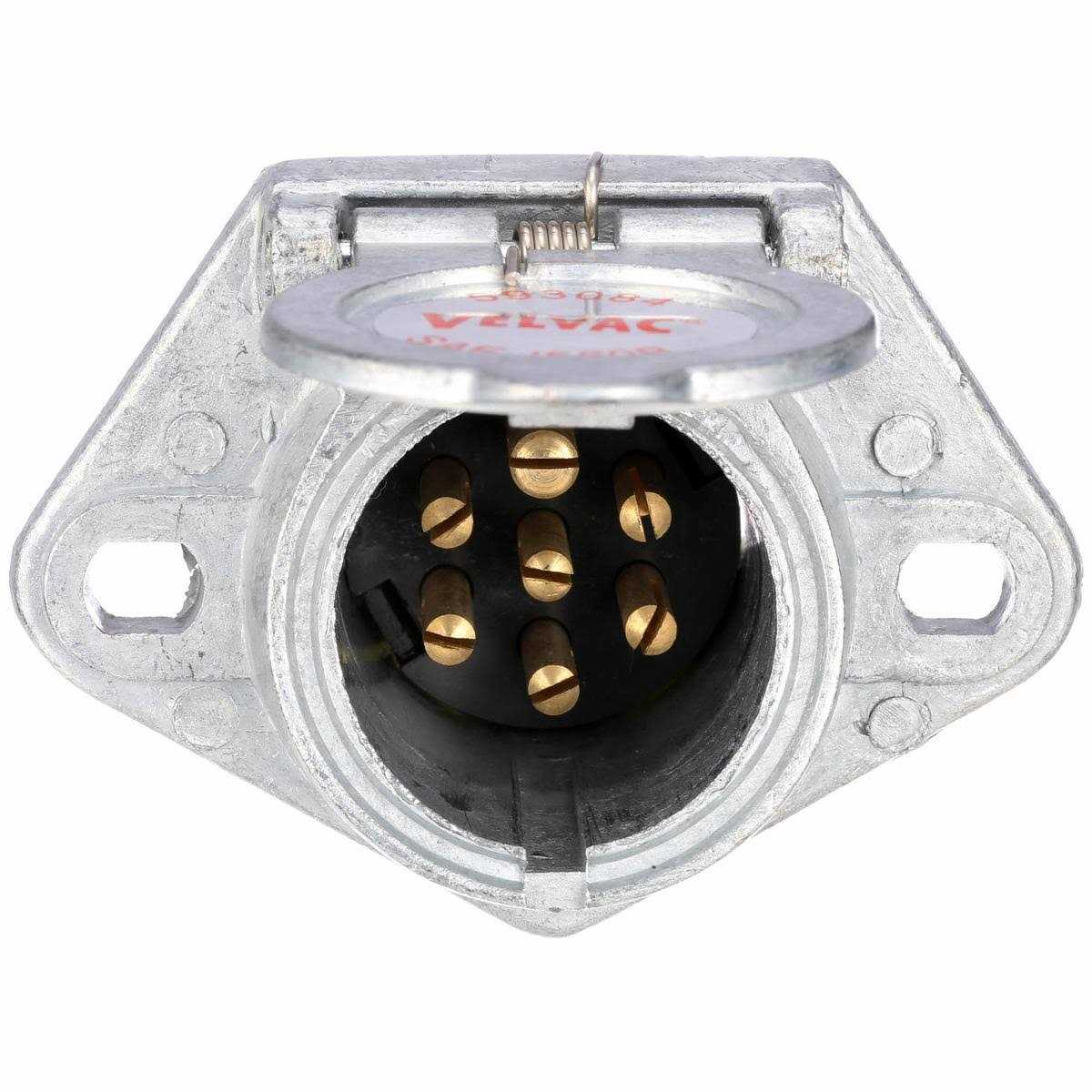 Velvac Socket 7-Way, Plastic, Vehicle and Trailer 593084 - Image 3