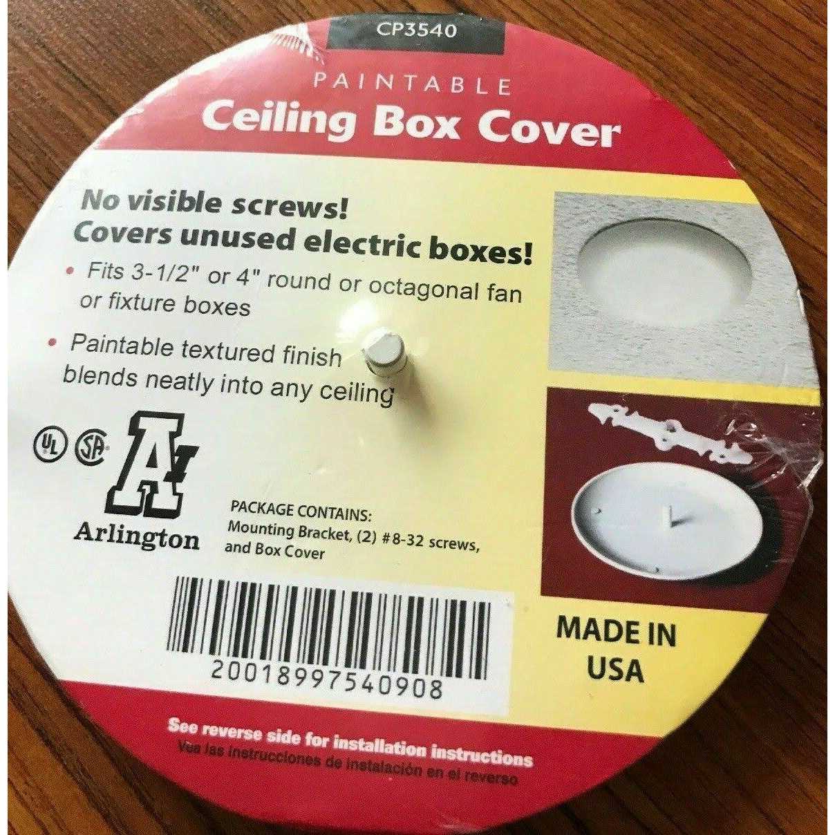 Arlington CP3540 Ceiling Box Cover - Image 3