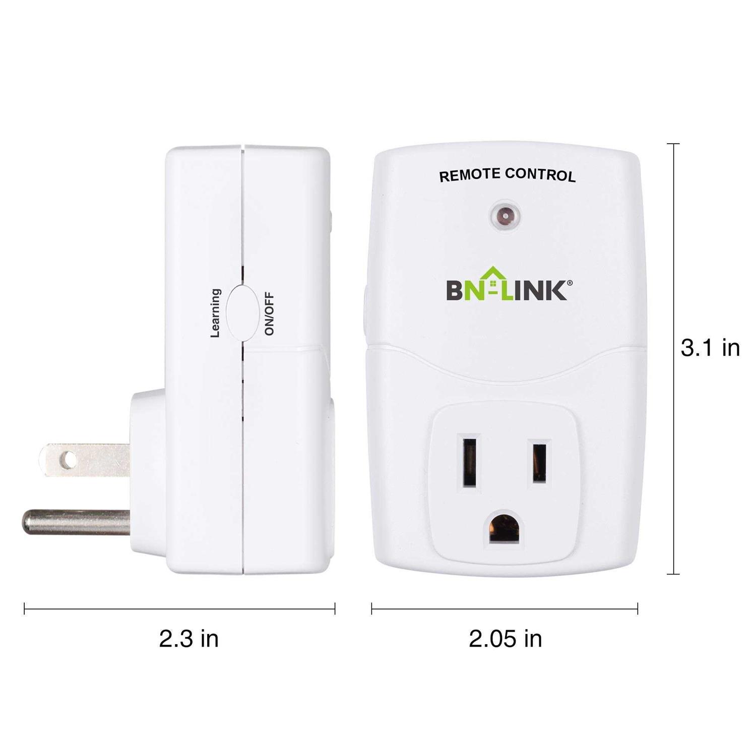 Bn-link Mini Wireless Remote Control Outlet Switch Power Plug In for Household Appliances - Image 5