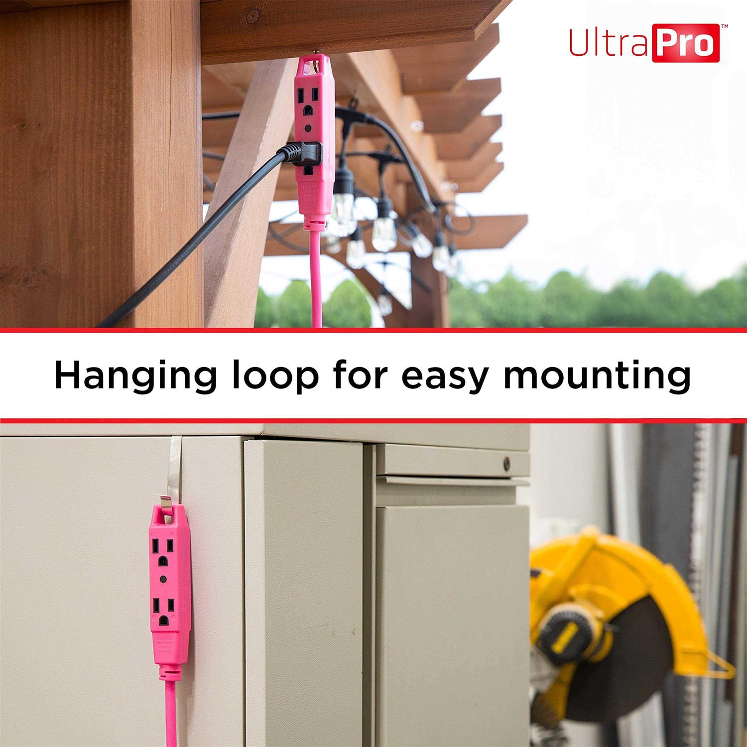 UltraPro Extension Cord 3-Outlet Power Strip - Image 4