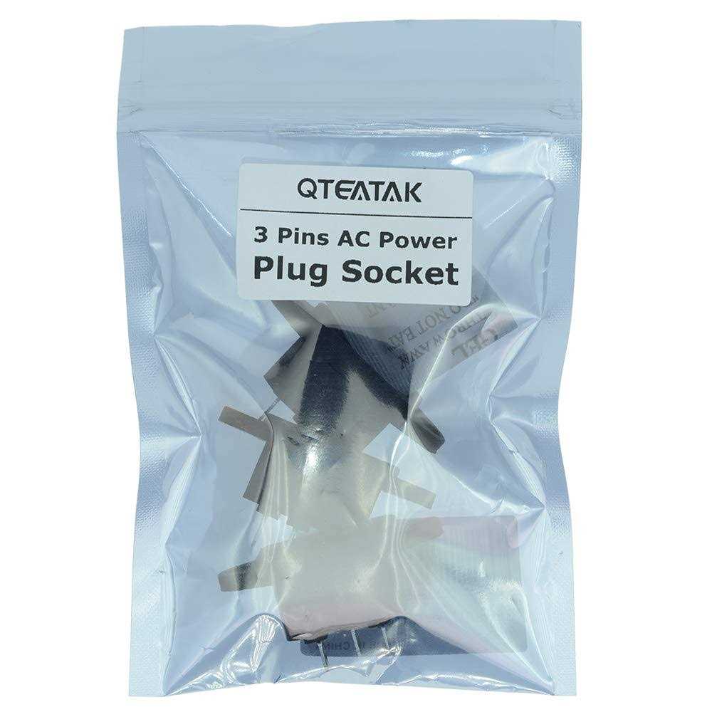 3 Pack Screw Mount 3 Pins Inlet Power Plug Socket Iec320 C14 AC 250v 10A by Qteatak - Image 3