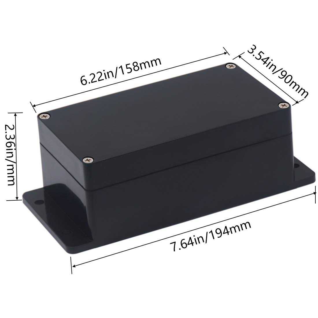 Raculety Project Box Ip65 Waterproof Junction Box Abs Plastic Electrical Boxes Diy Electronic Project Case Power Enclosure with Fixed Ear - Image 4