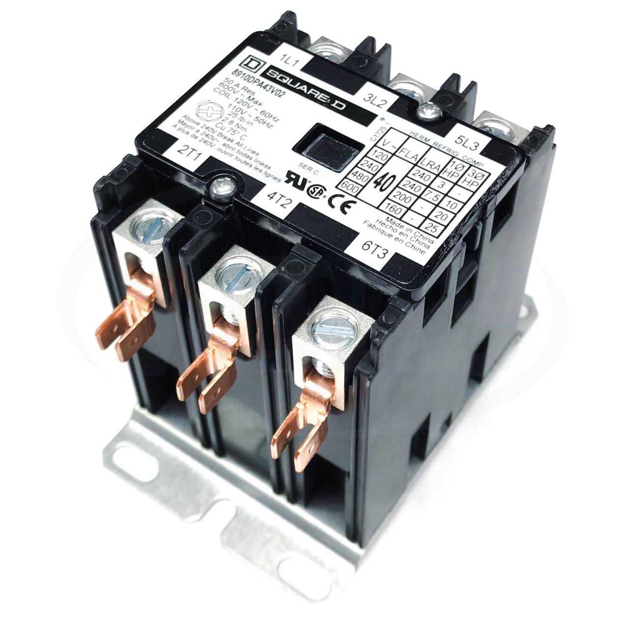 8910DPA43V02 Square D Definite Purpose Contactor - Image 3