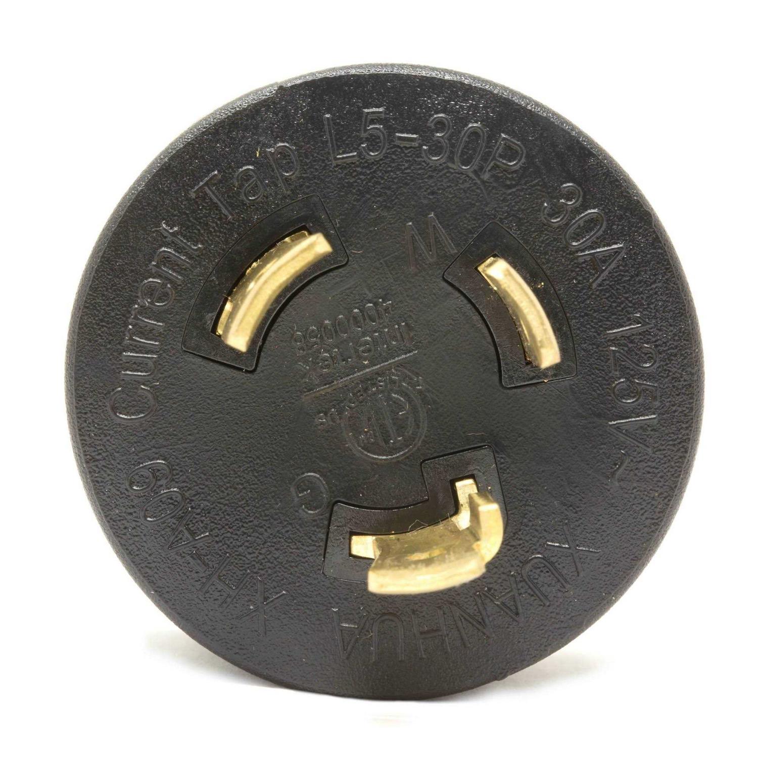 WEN GNA030 Nema L5-30p Twist-Lock Power Plug to Tt-30r Ready Outlet 120V 30-Amp 3600-Watt Generator to RV Adapter - Image 5