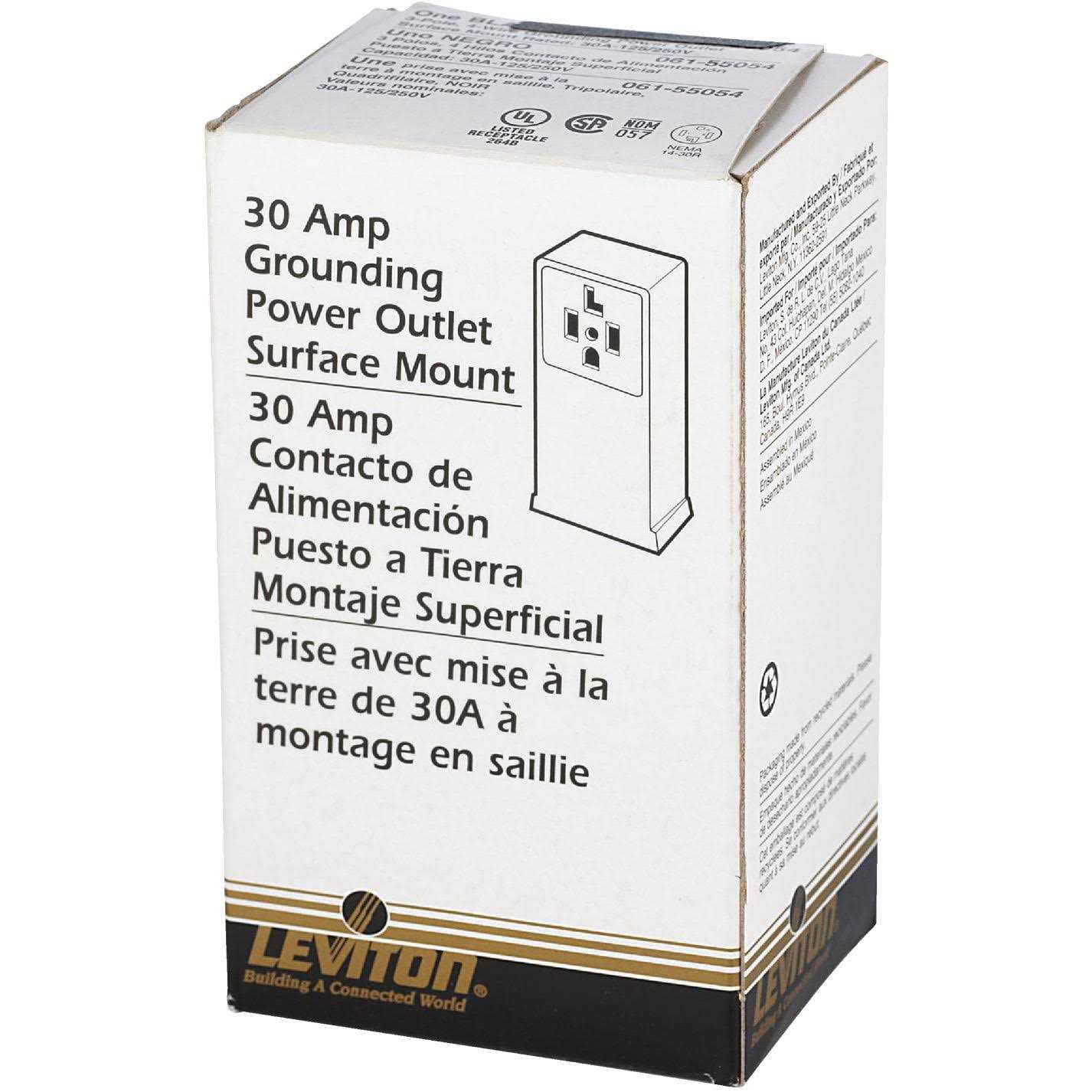 Leviton 55054 Single-Surface Dryer Receptacle - Image 3