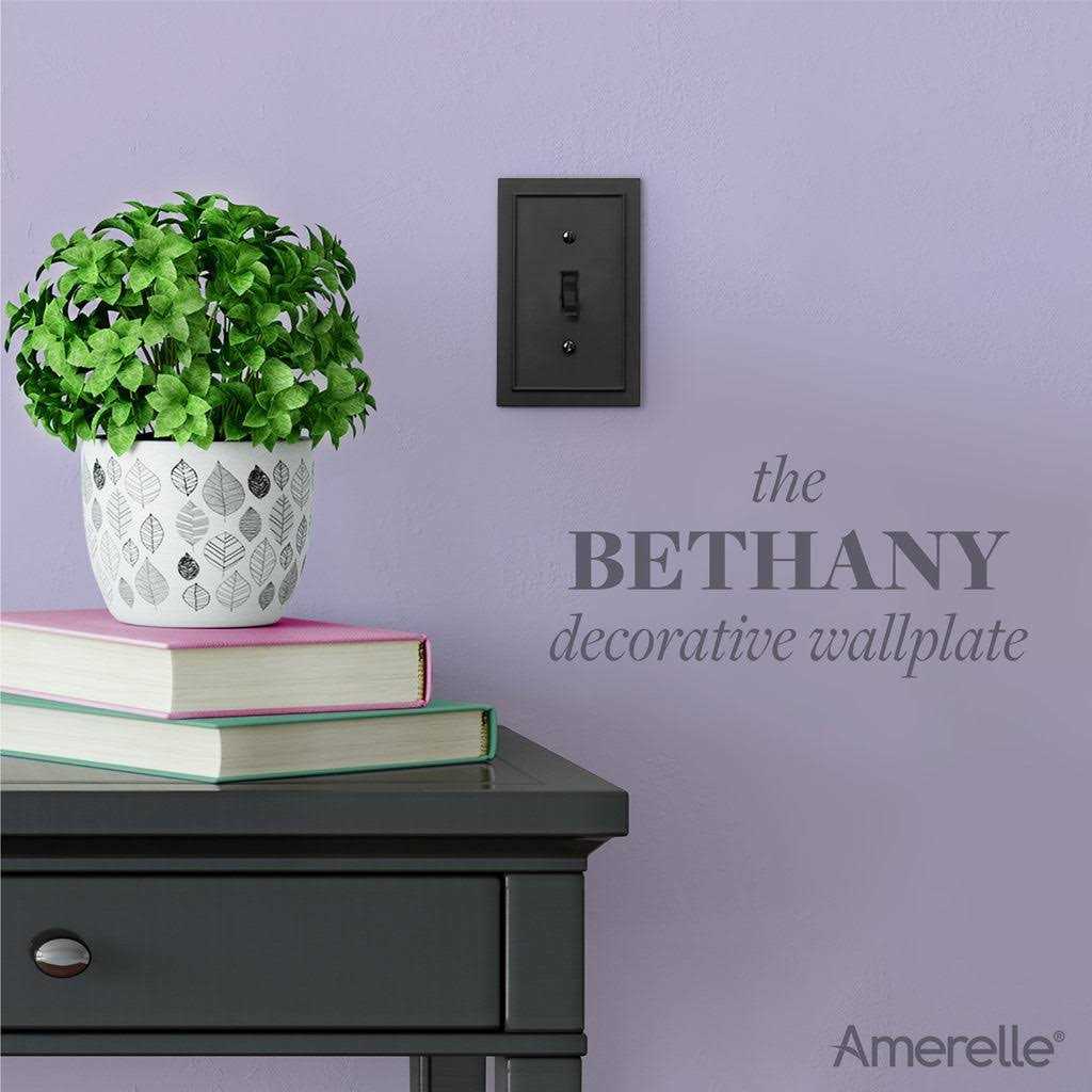 Amerelle Bethany 1 Gang Metal Wall Plate - Image 4