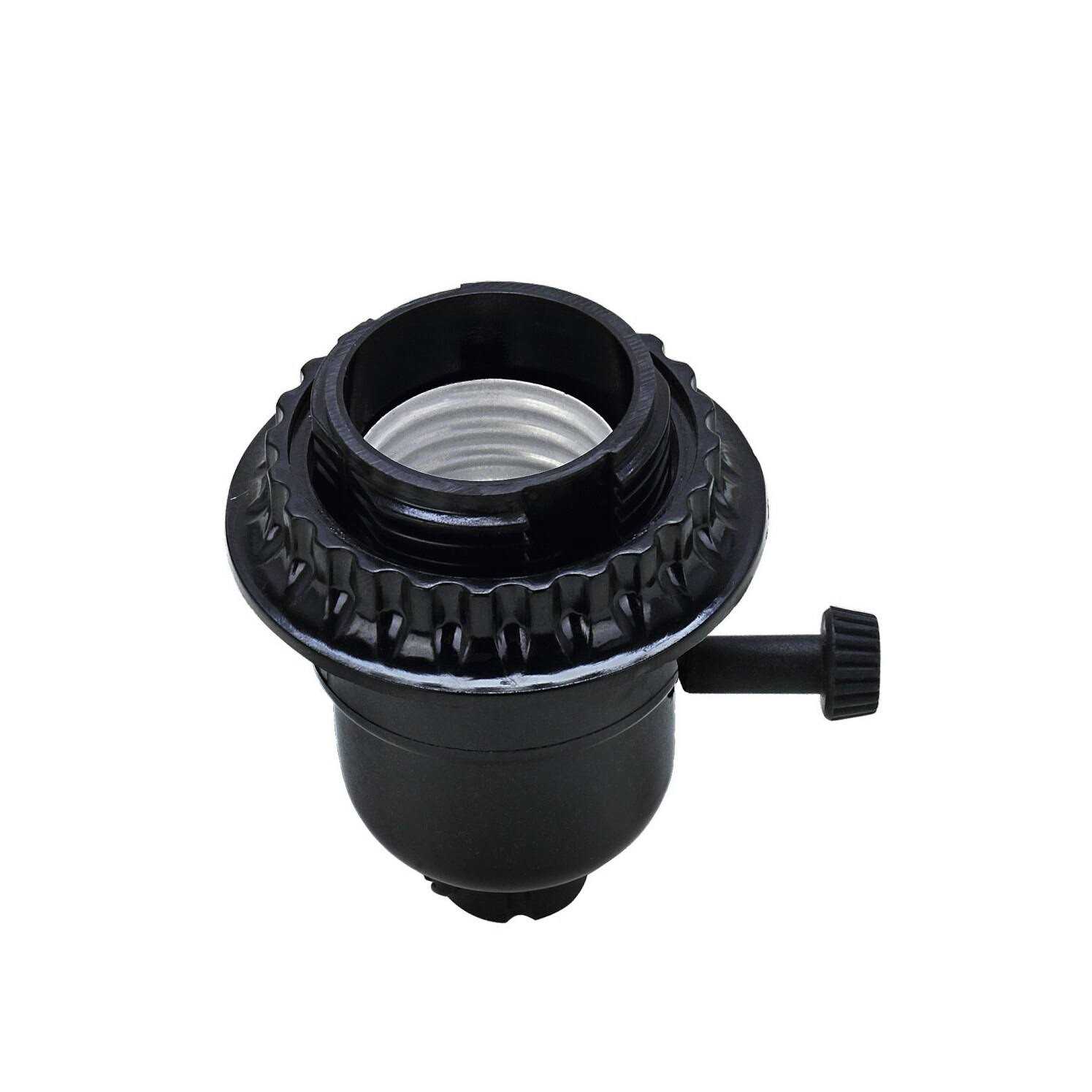 Aspen Creative Corporation Black Phenolic 2-Way Lamp Socket - Image 3