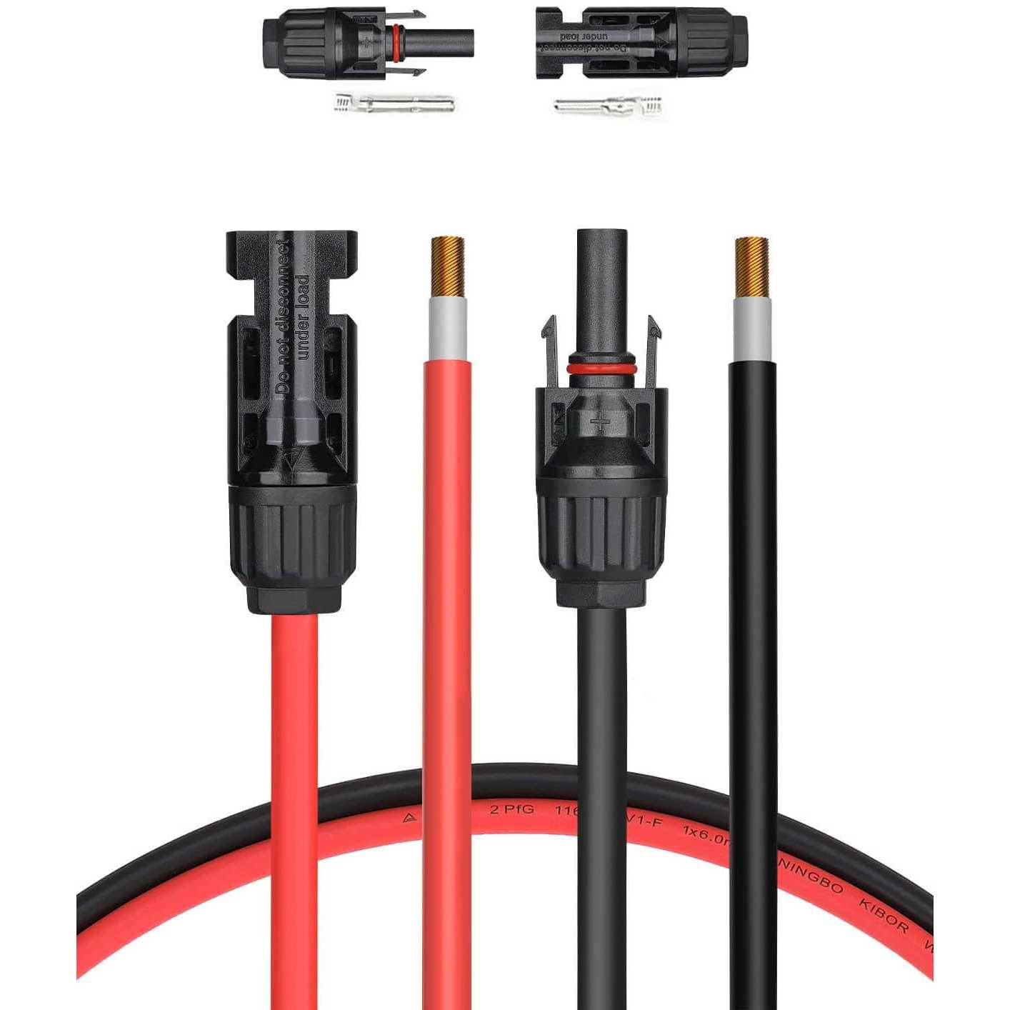 BougeRV Solar Extension Cable with Extra Free Connectors