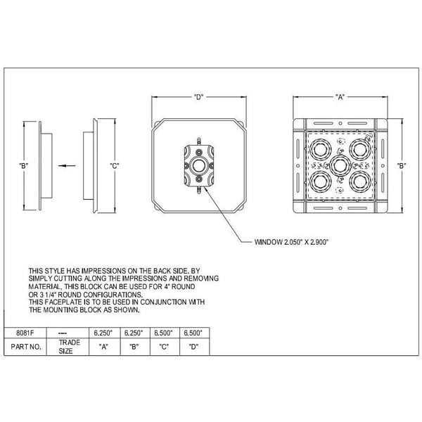 Arlington 8081F Siding Box Kit - Image 3
