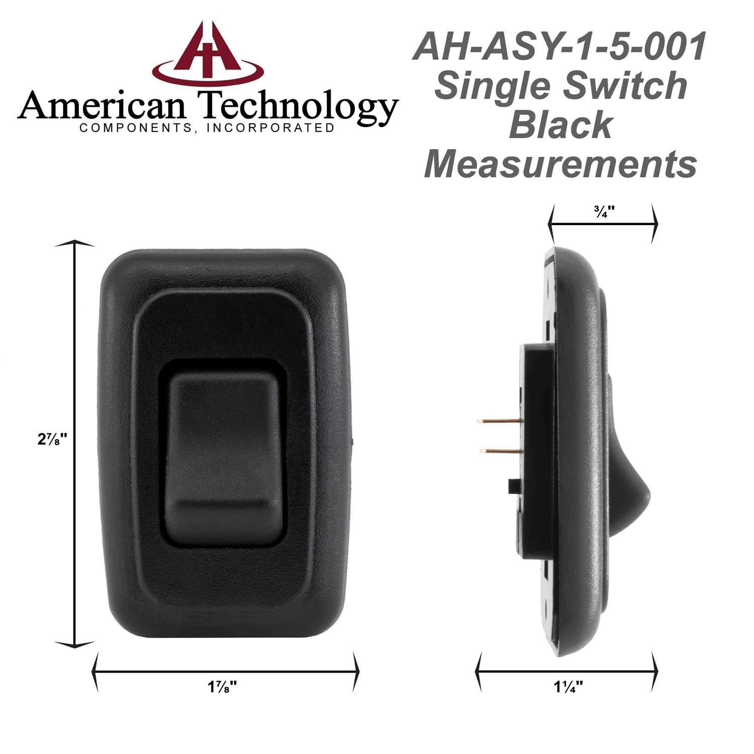 American Technology Components Single Spst On-Off Switch with Bezel - Image 4