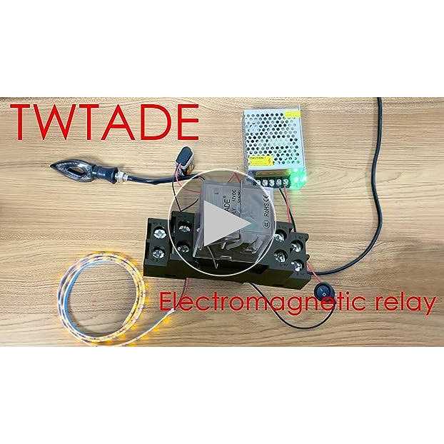 TWTADE 10A Coil Electromagnetic Power Relay 8 Pins 2DPT 2NO+2NC with Indicator Light and Socket Base -YJ2N-LY - Image 5
