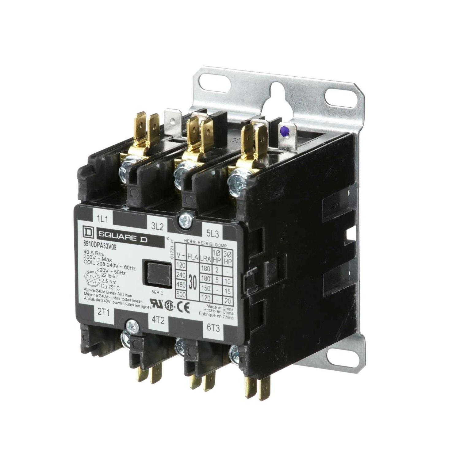8910DPA33V09 Square D Definite Purpose Contactor - Image 4