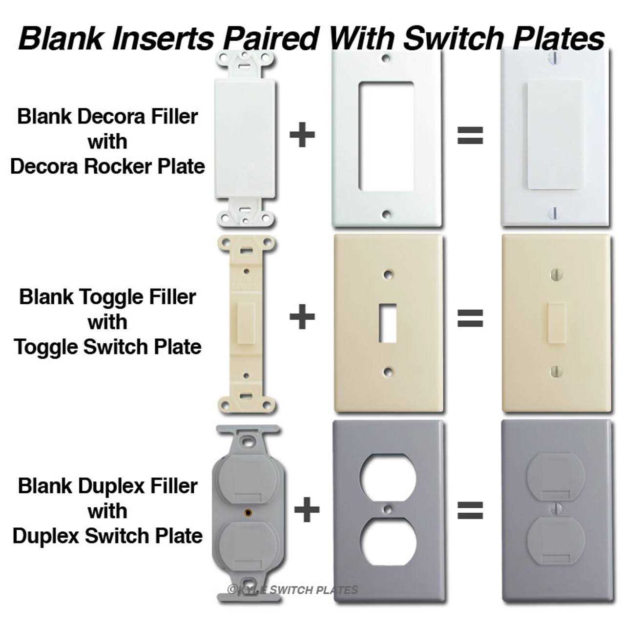 Leviton Blank Decora Insert 80414-GY - Image 4