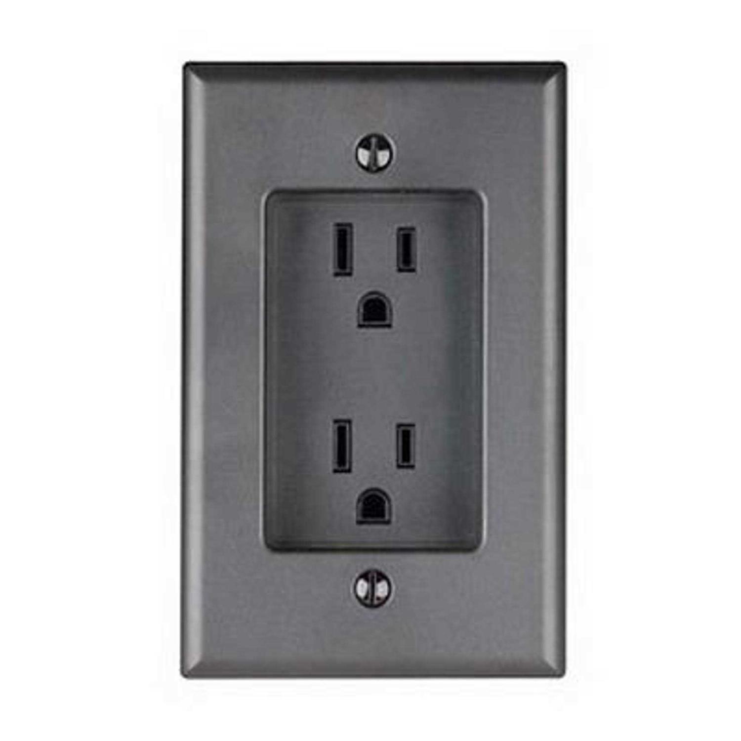 Leviton Recessed Duplex Receptacle 689 - Image 2