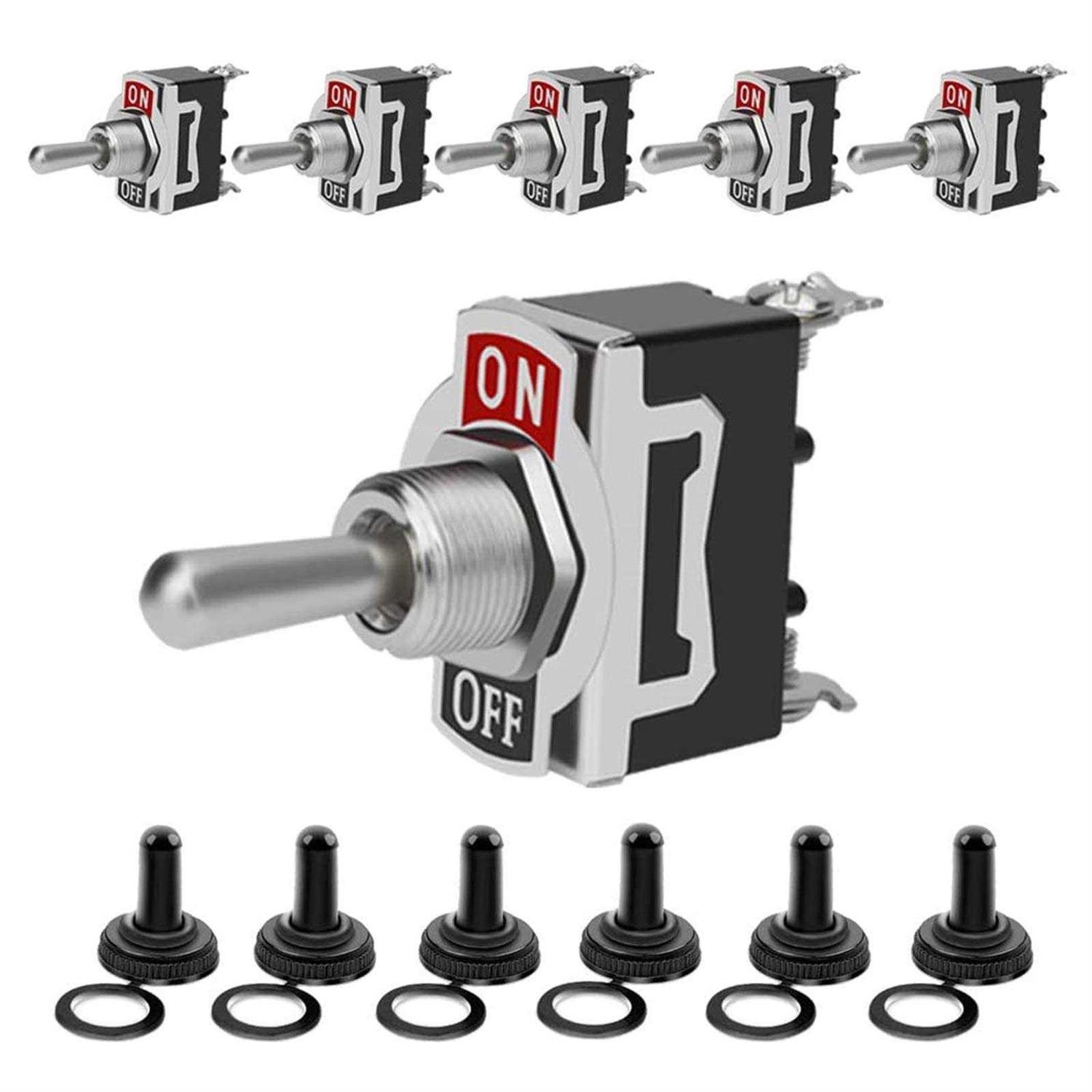 Toggle Switch 12V Heavy Duty 120V SPST ON Off Rocker Switch - Image 3