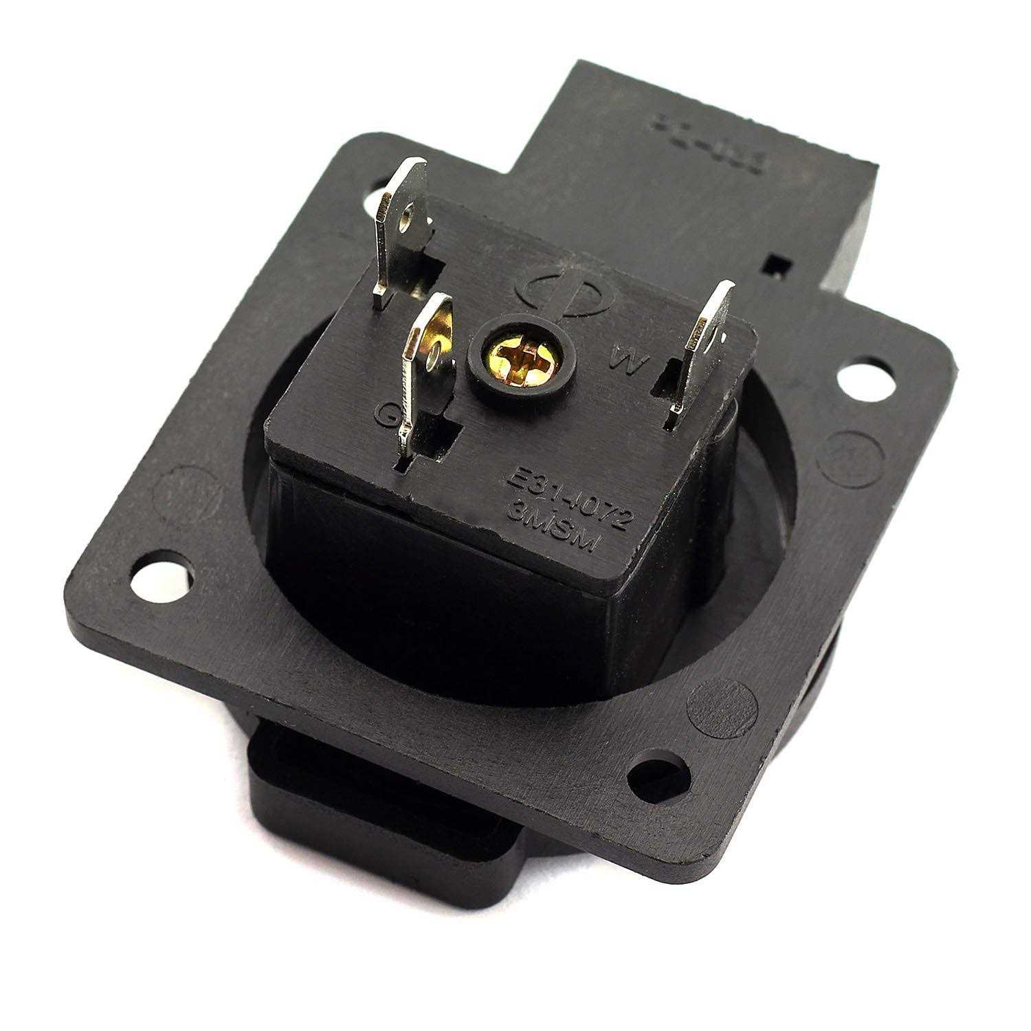 RuiLing US Standard Water-Proof Power Outlet 3-Hole Socket AC 15A 125V Panel Mount Dust-Proof Industrial Electrical Female Plug Power - Image 5