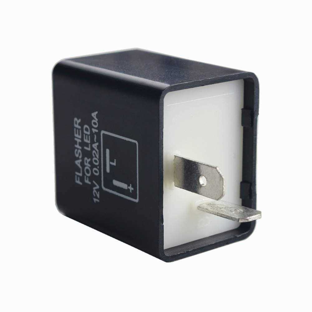DEWHEL 12V 0.02A-10A 2-Pin CF-12 Automatic Electronic LED Flasher Relay Fix for Turn Signal Light Fast Hyper Flash - Image 4