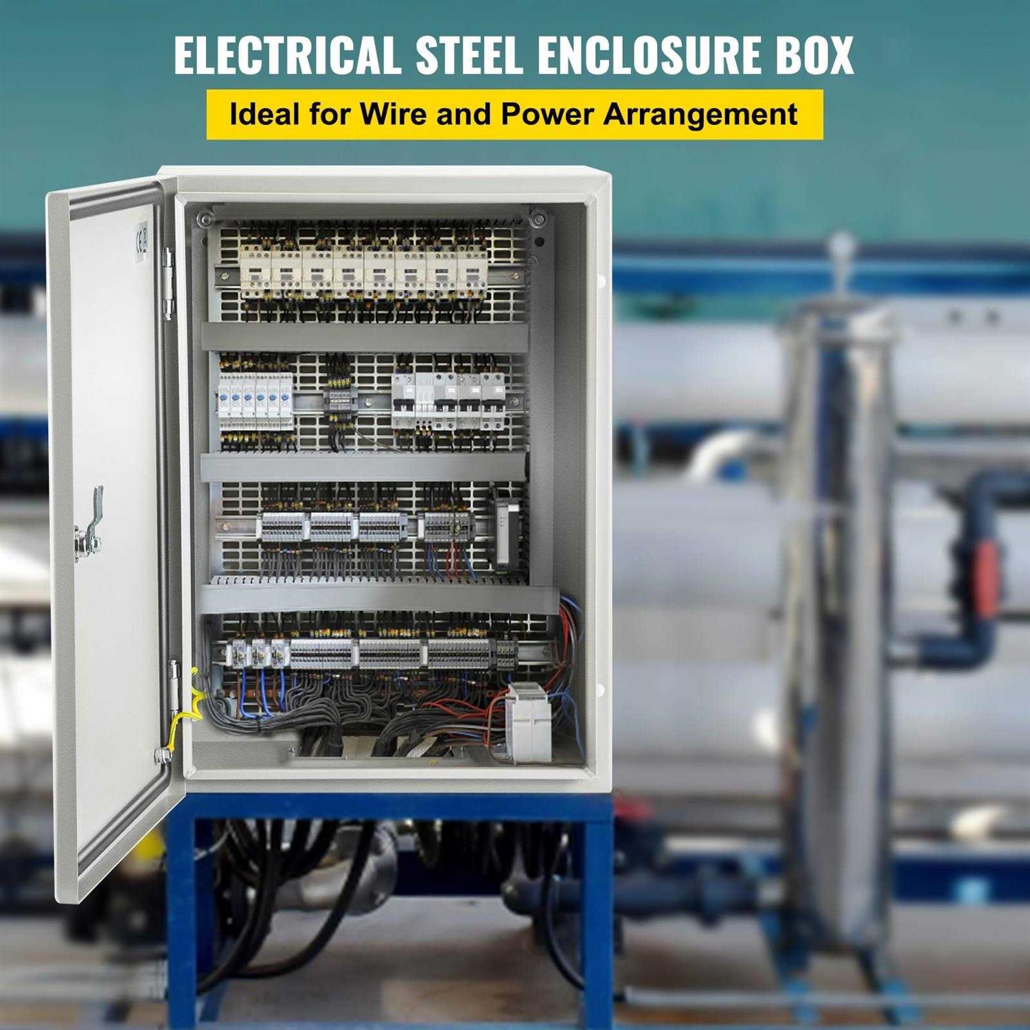 VEVOR Nema Steel Enclosure Nema 4X Steel Electrical Box IP66 Waterproof & Dustproof DQXJSTCFS - Image 5