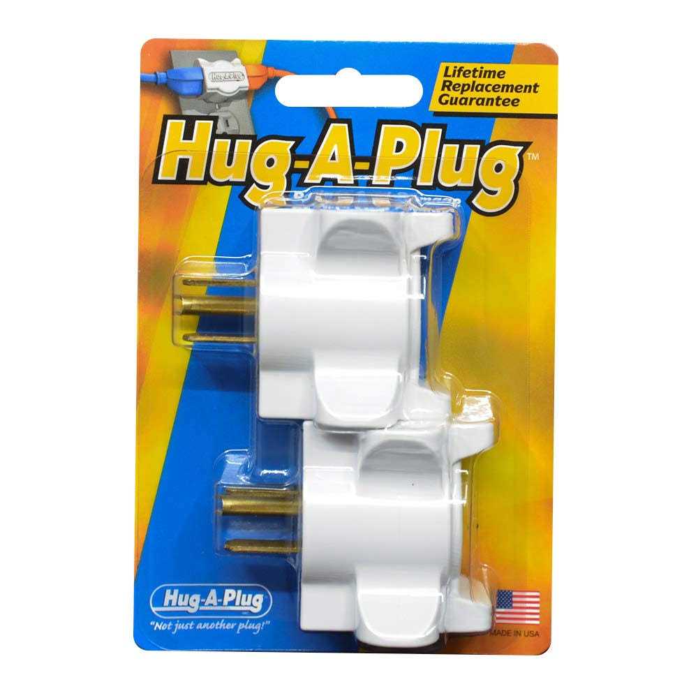 Hug-A-Plug Outlet Adapter White - Image 3