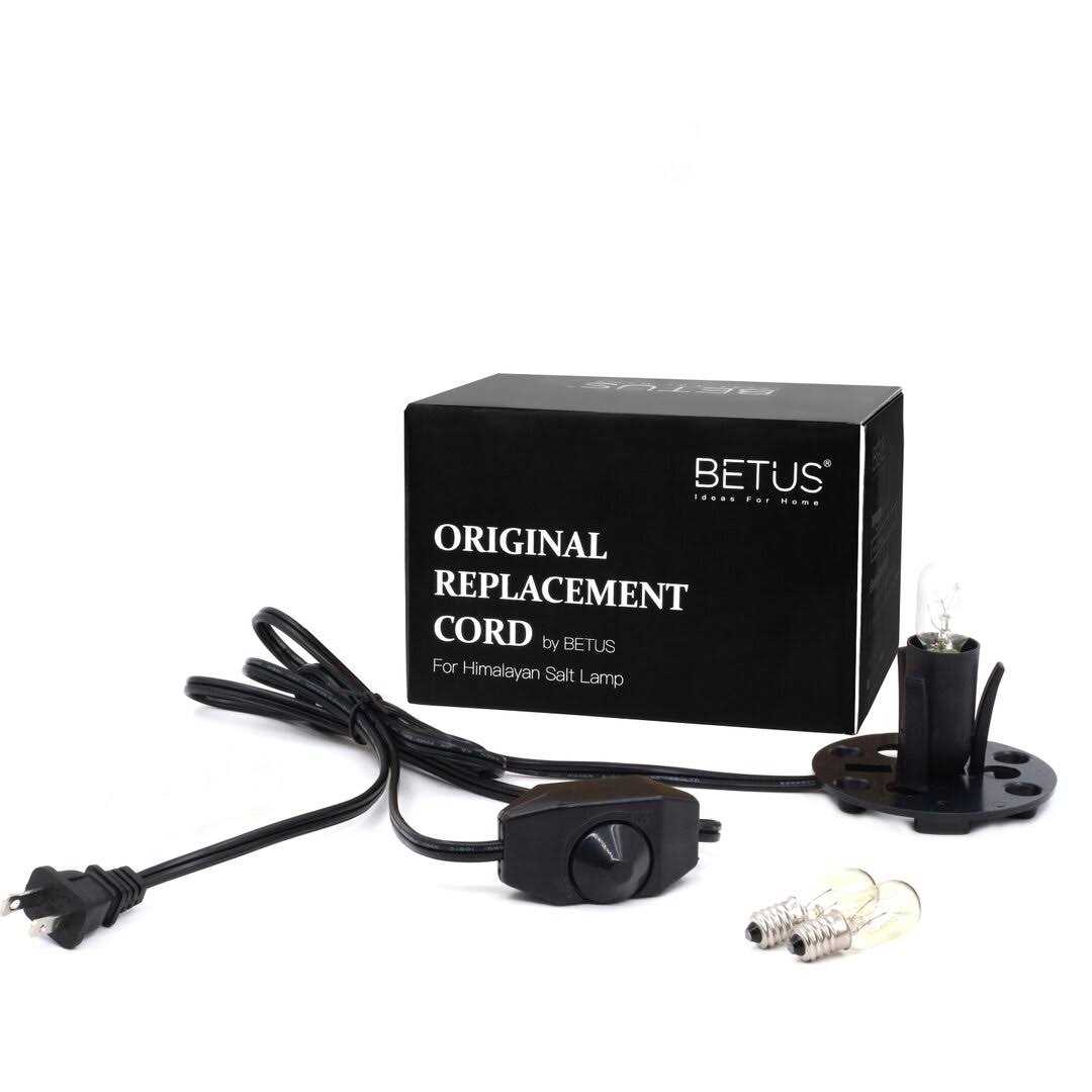 Betus Salt Lamp Cord with Dimmer Control and Base Assembly - Image 5