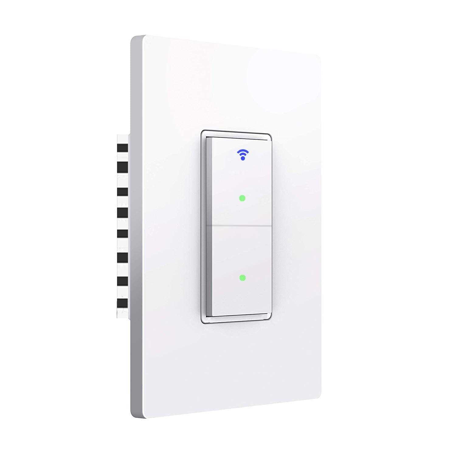 Smart Light Switch, Wifi Smart Double Switch Button, Alexa and Google Home