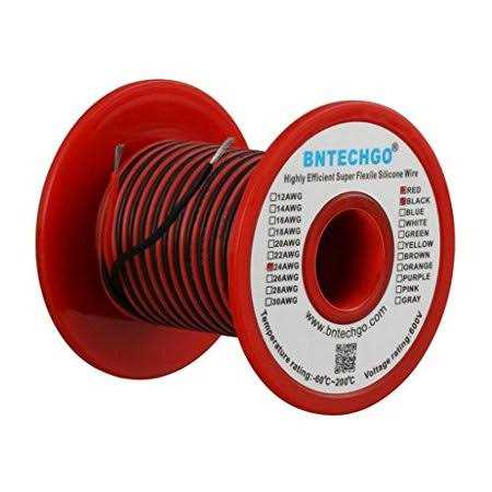BNTECHGO Gauge Silicone Wire Spool Flexible AWG Stranded Tinned Copper Wire