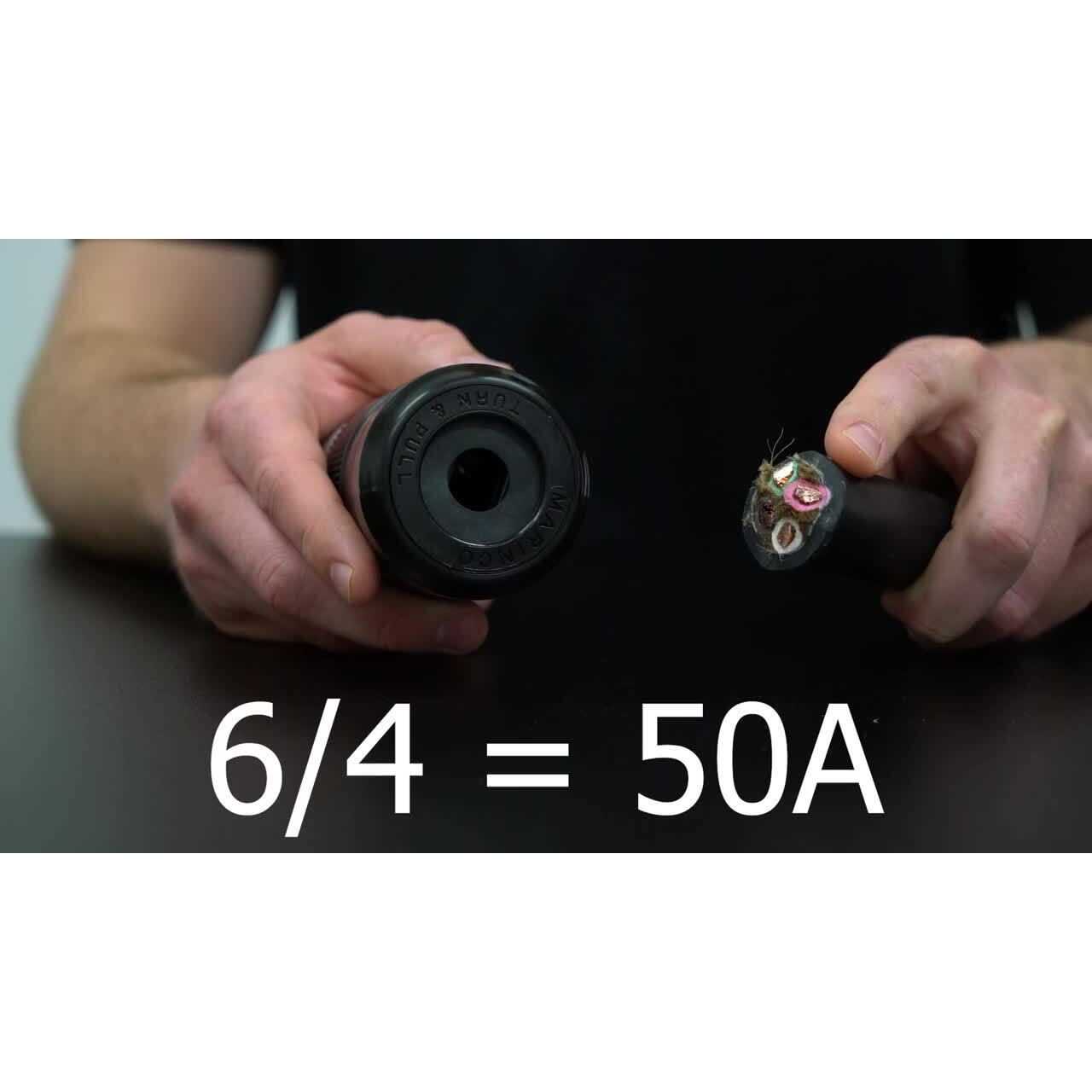 AC WORKS California Standard 50 Amp 4-Wires Locking Male Plug - Image 4