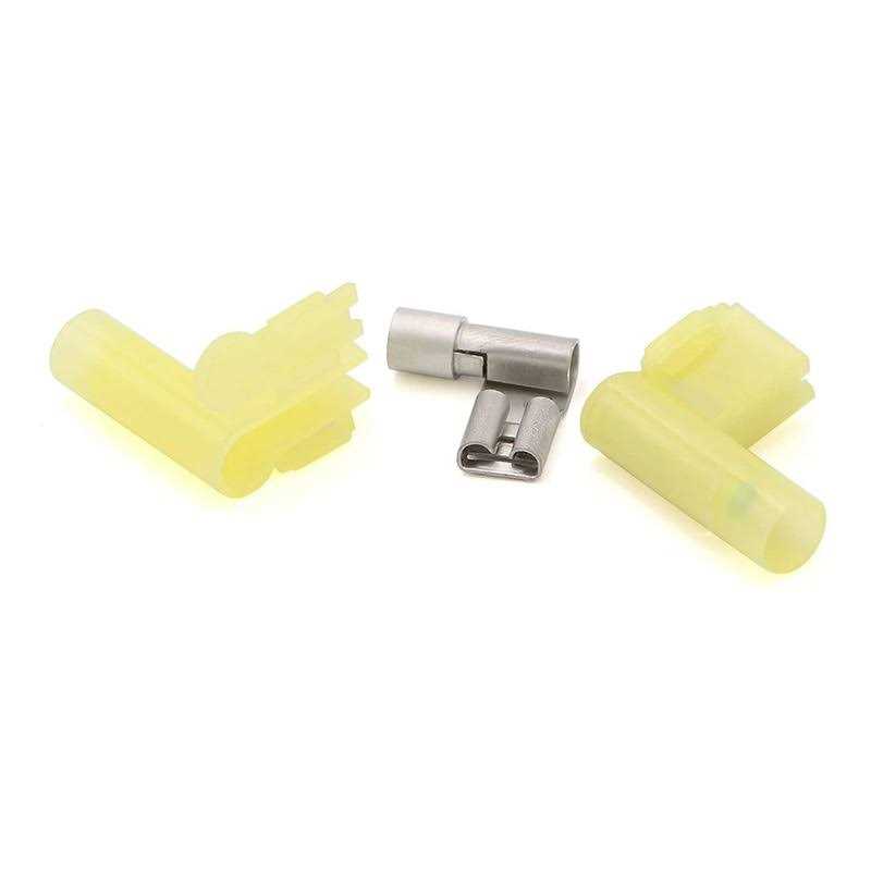 22-16 16-14 12-10 90 Degree Nylon Flag Female Insulated Quick Disconnects Electrical Terminals Connector - Image 5