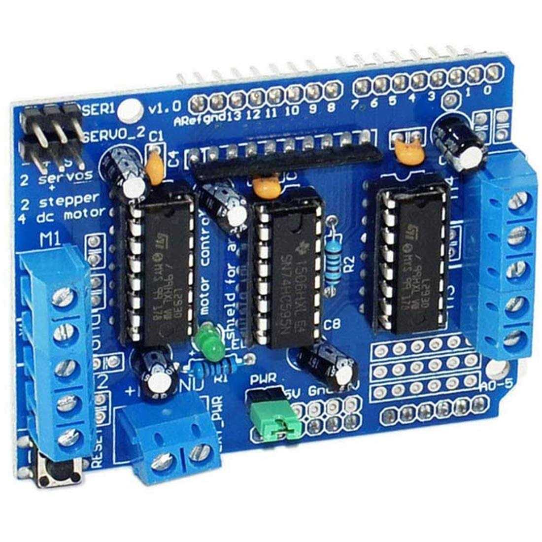 HiLetgo L293D DC Motor Drive Shield Stepper Motor Drive Shield Expansion Board for Arduino Duemilanove Raspberry Pi - Image 2
