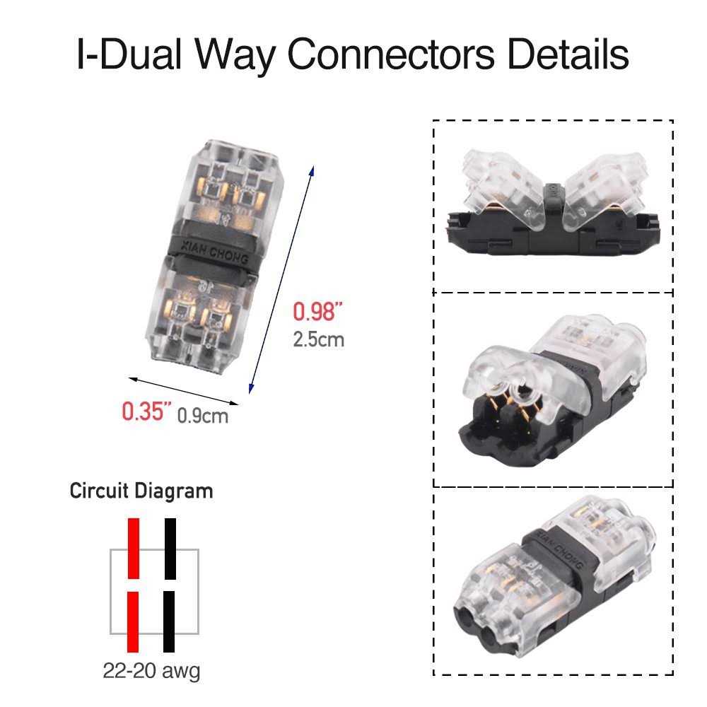 Low Voltage Wire Connectors Brightfour 12 Pack Quick Solderless Wire Splice Connector - Image 5