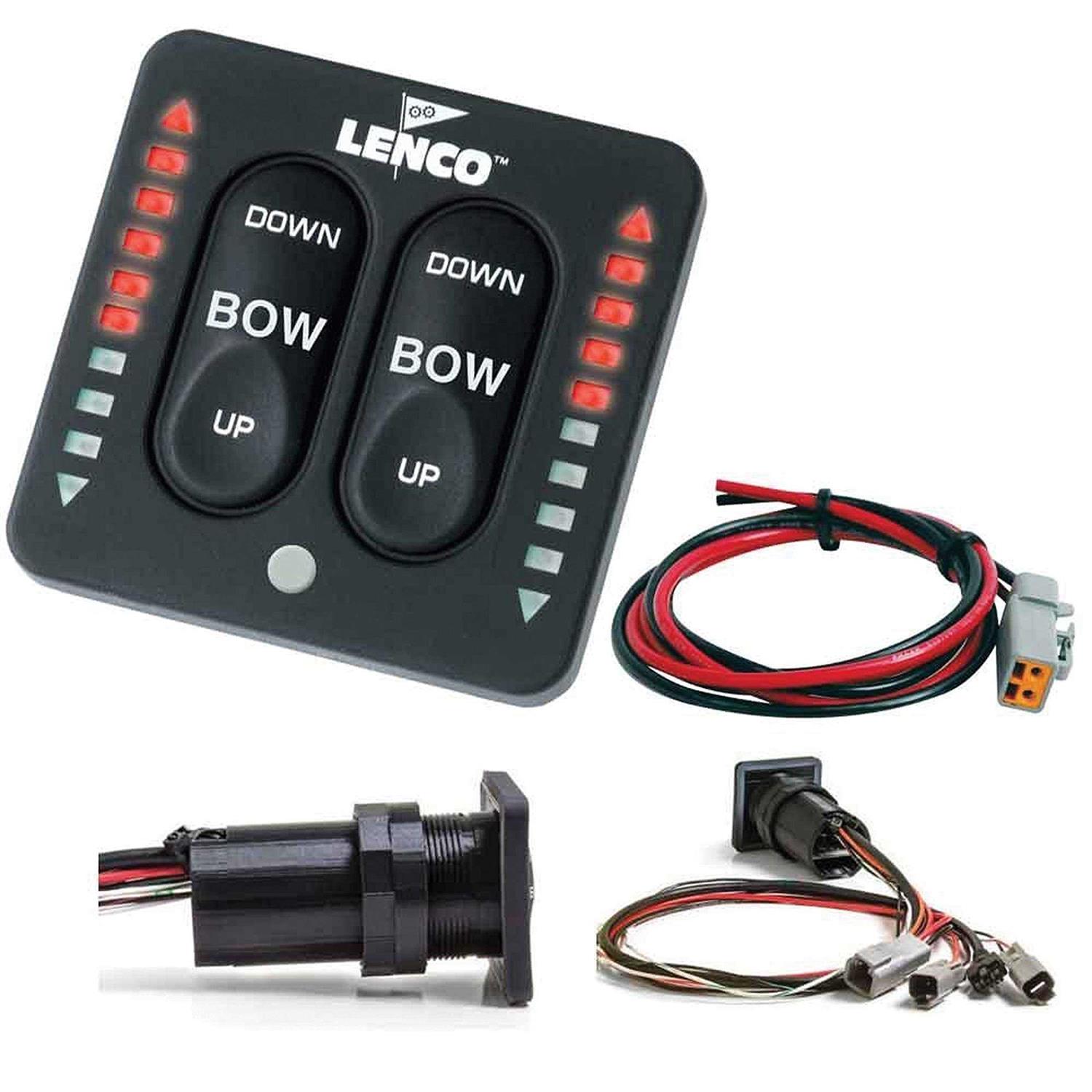 Lenco LED Indicator Integrated Tactile Switch Kit-Pigtail-Single Actuator Systems