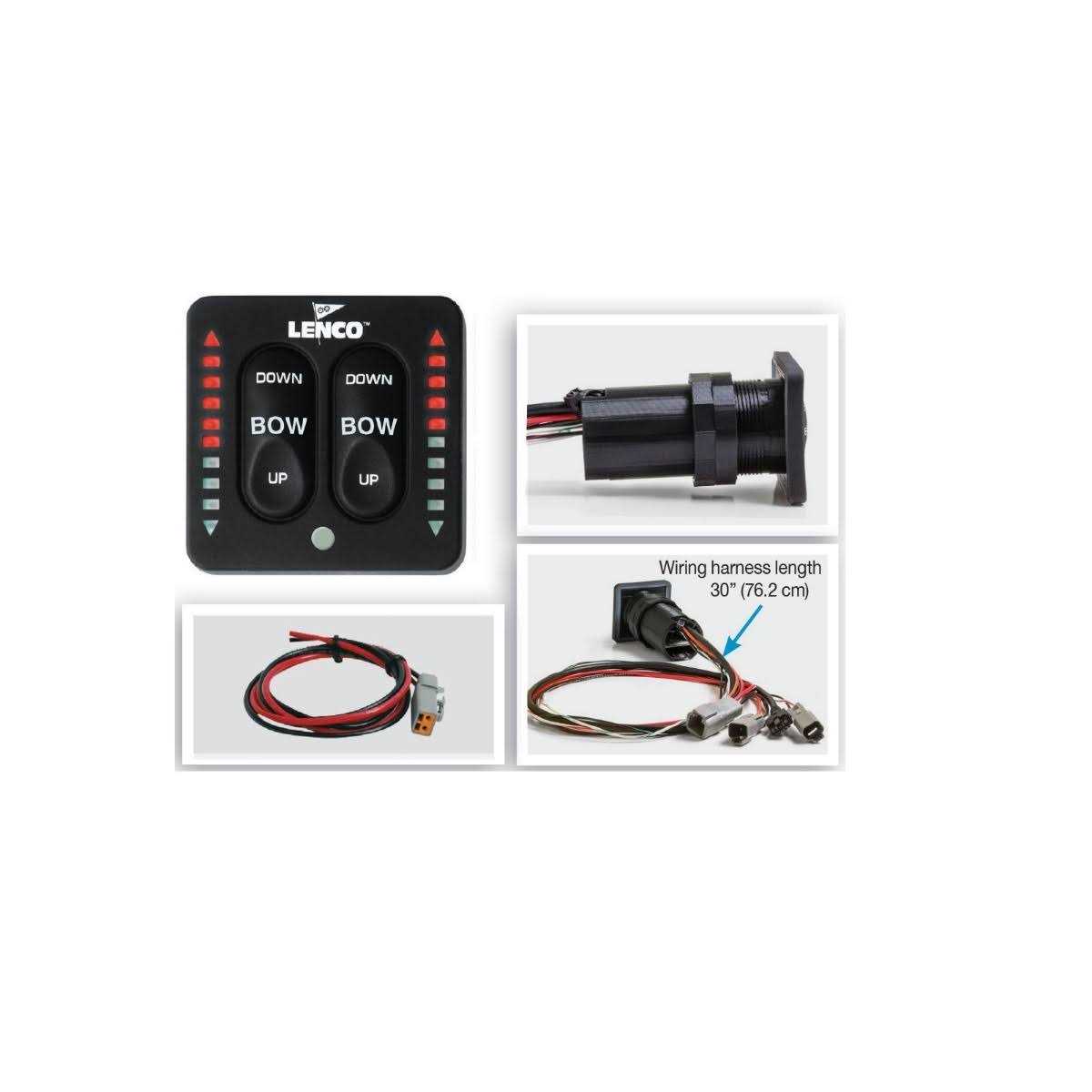 Lenco LED Indicator Integrated Tactile Switch Kit-Pigtail-Single Actuator Systems - Image 4