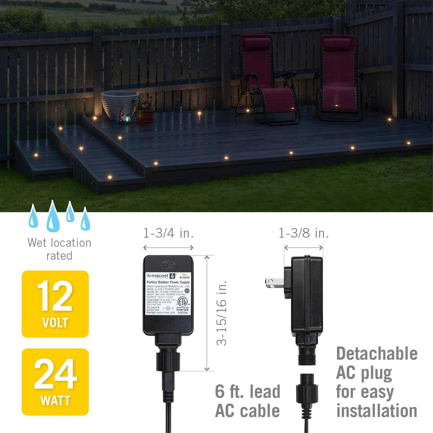 Armacost Lighting Portico Outdoor LED Driver 12V 814240 - Image 3