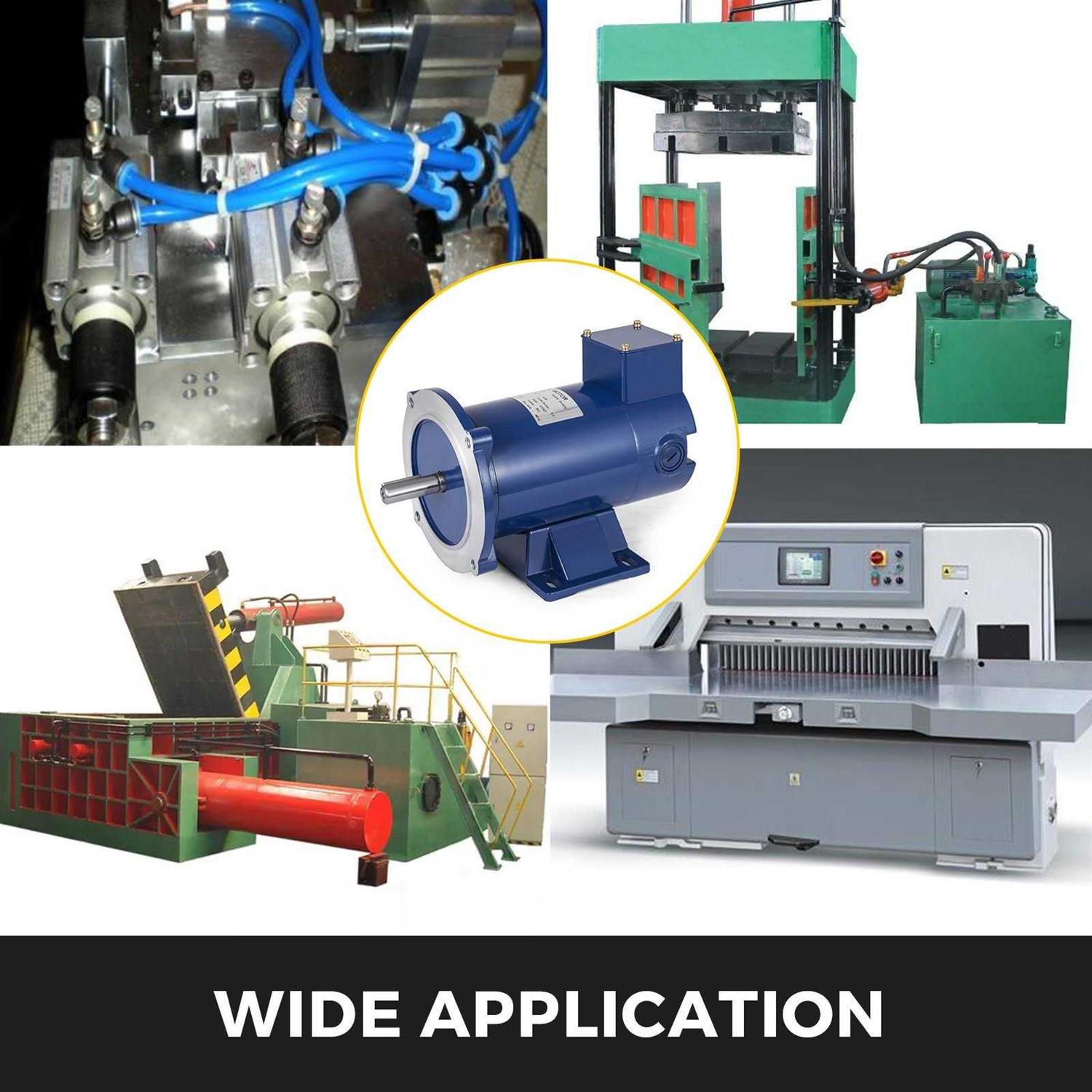 VEVOR Dc Motor 1/2hp 56c Frame 90v/1750rpm Tenv Magnet Durable Equipment Continuous ZLDJ113ZYT90-1-2VV0 - Image 3