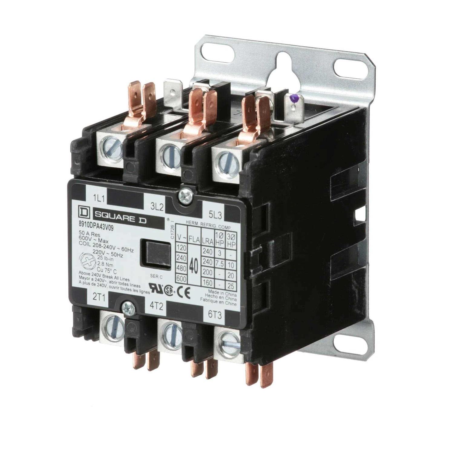 8910DPA43V09 Square D Definite Purpose Contactor - Image 3
