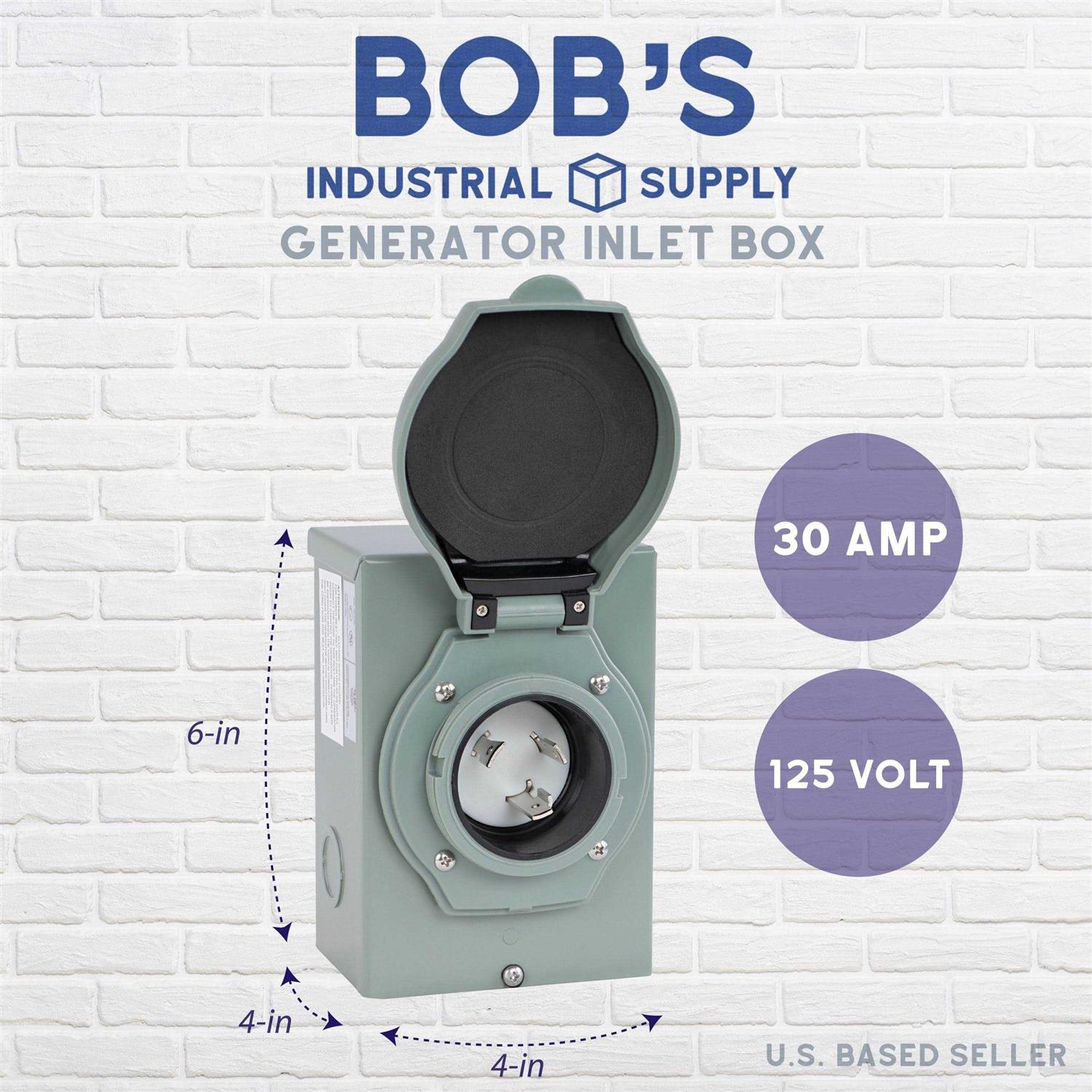 Bisupply Amp Generator Inlet Box 3 Prong Power Inlet Box - Image 3